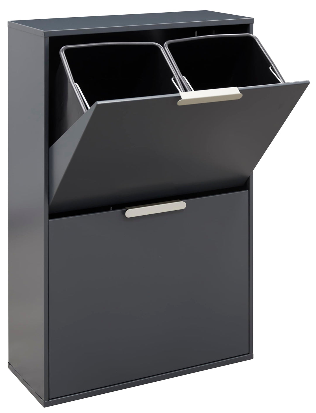 ARREGUI Ecoclas CR604-E Mülltrennsystem aus Stahl | 4 Fächer Mülleimer für die Küche |4x17L (68L) |