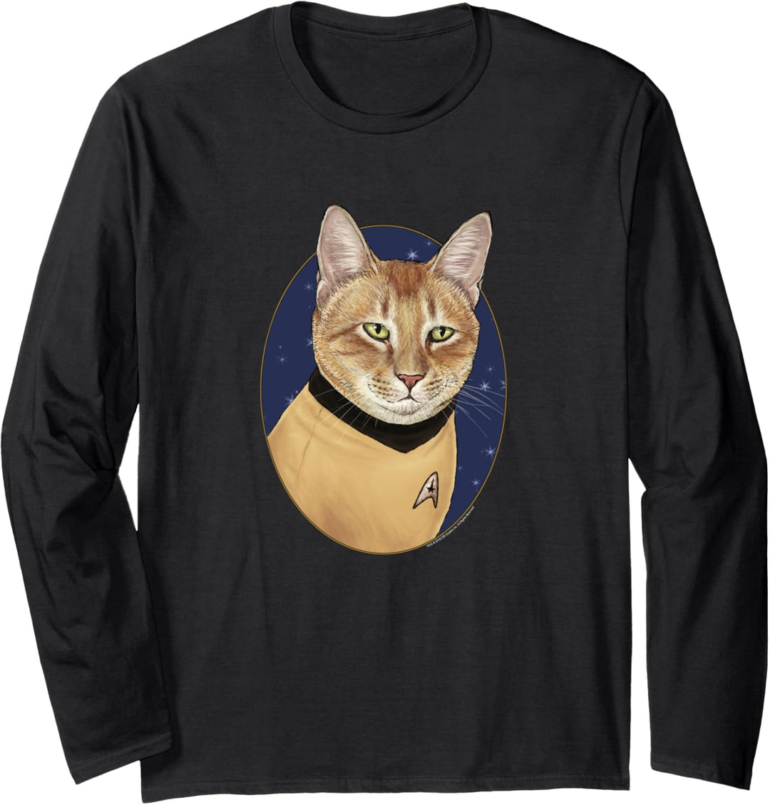 Star Trek Captain Cat Kirk Langarmshirt
