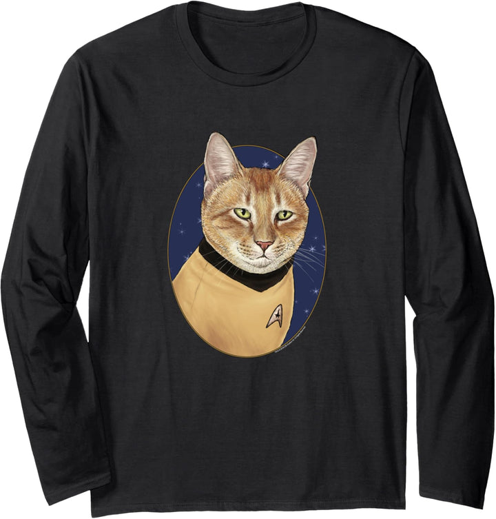 Star Trek Captain Cat Kirk Langarmshirt
