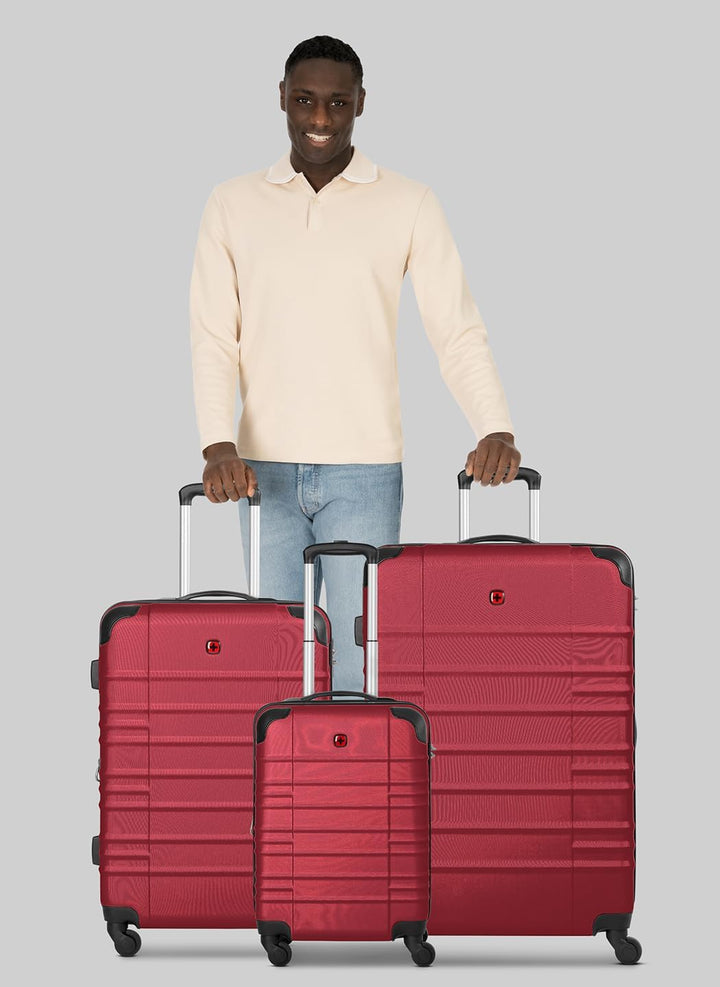 WENGER Koffer-Set 3-teilig für Damen und Herren | Reise-Trolleys 51 x 30 x 75 cm aus hochwertigem, s