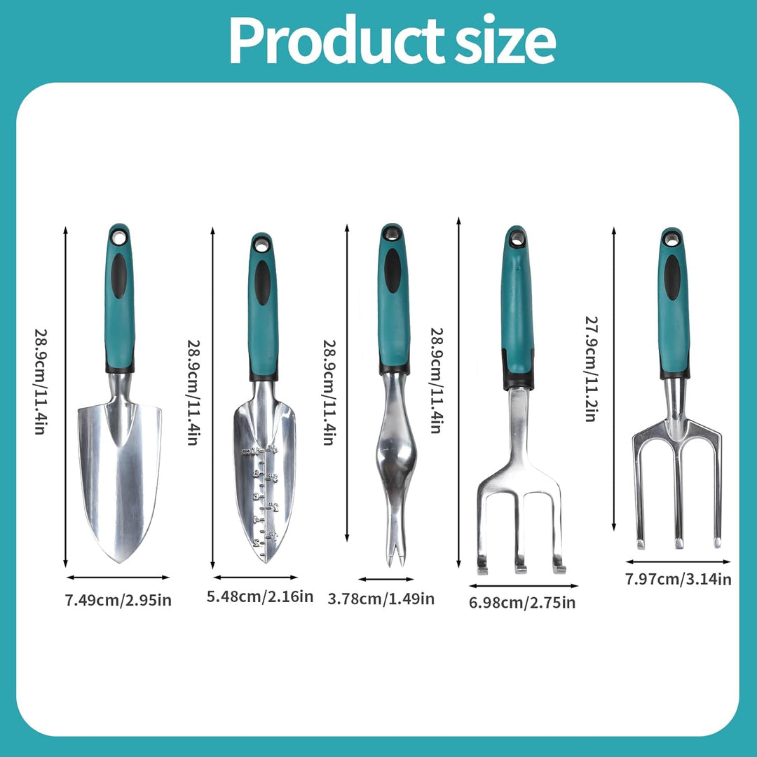 Gartengeräte, Gartengeräte-Set, Leichte Aluminiumlegierung Rostbeständig, Gartengeräte-Set, ideale G