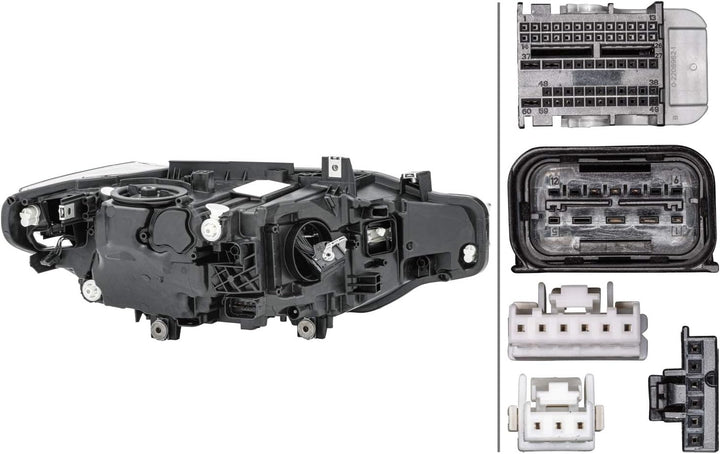 HELLA 1EX 012 102-911 LED-Hauptscheinwerfer für Rechtsverkehr - vorne links, links