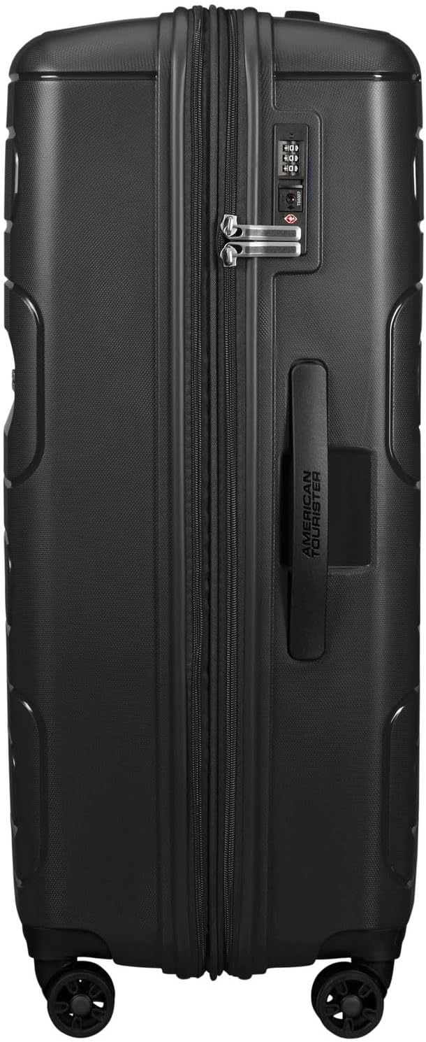 American Tourister Sunside Spinner 77 Erweiterbar, 4.5 KG, 106/118L, Schwarz (Black) Spinner L (77 c