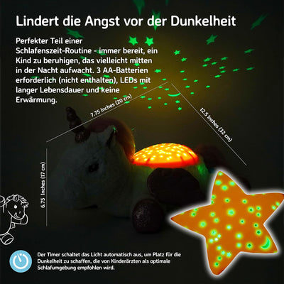 Cloud B Calming Nightlight Star Projektor | Sanfte Helligkeit | 3 Farben | 3 Sternbilder | Automatis