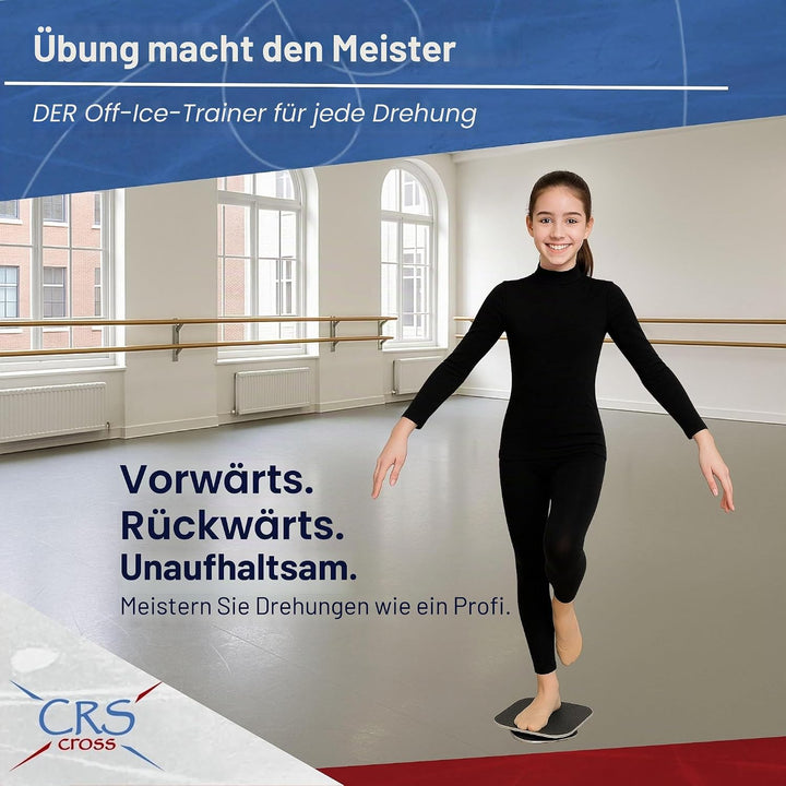 CRS Cross Spinner für Eiskunstlauf - Trainingshilfe für Eiskunstläufer, Gymnastik, Tanz und Ballettp
