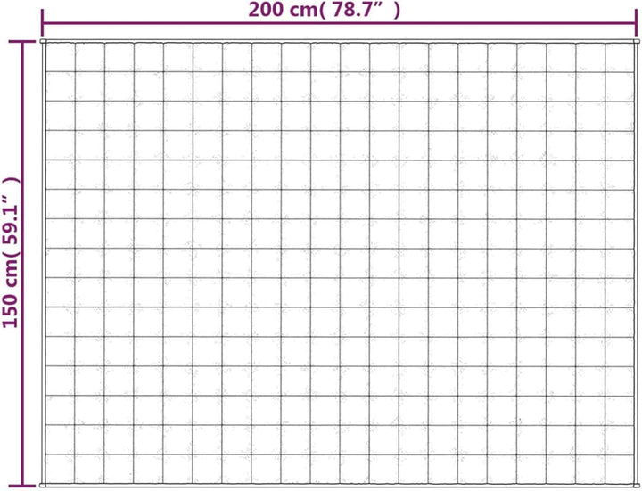 Homgoday Gewichtete Decke, Grau, 150 x 200 cm, 11 kg, Stoff, Möbeldekor, warme und bequeme Decke, ho