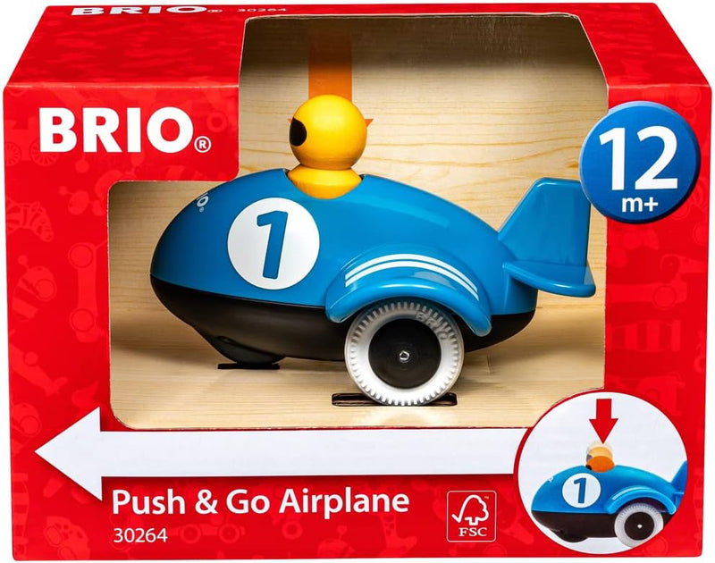 BRIO 30264 - Push & Go Flugzeug, Flugzeug