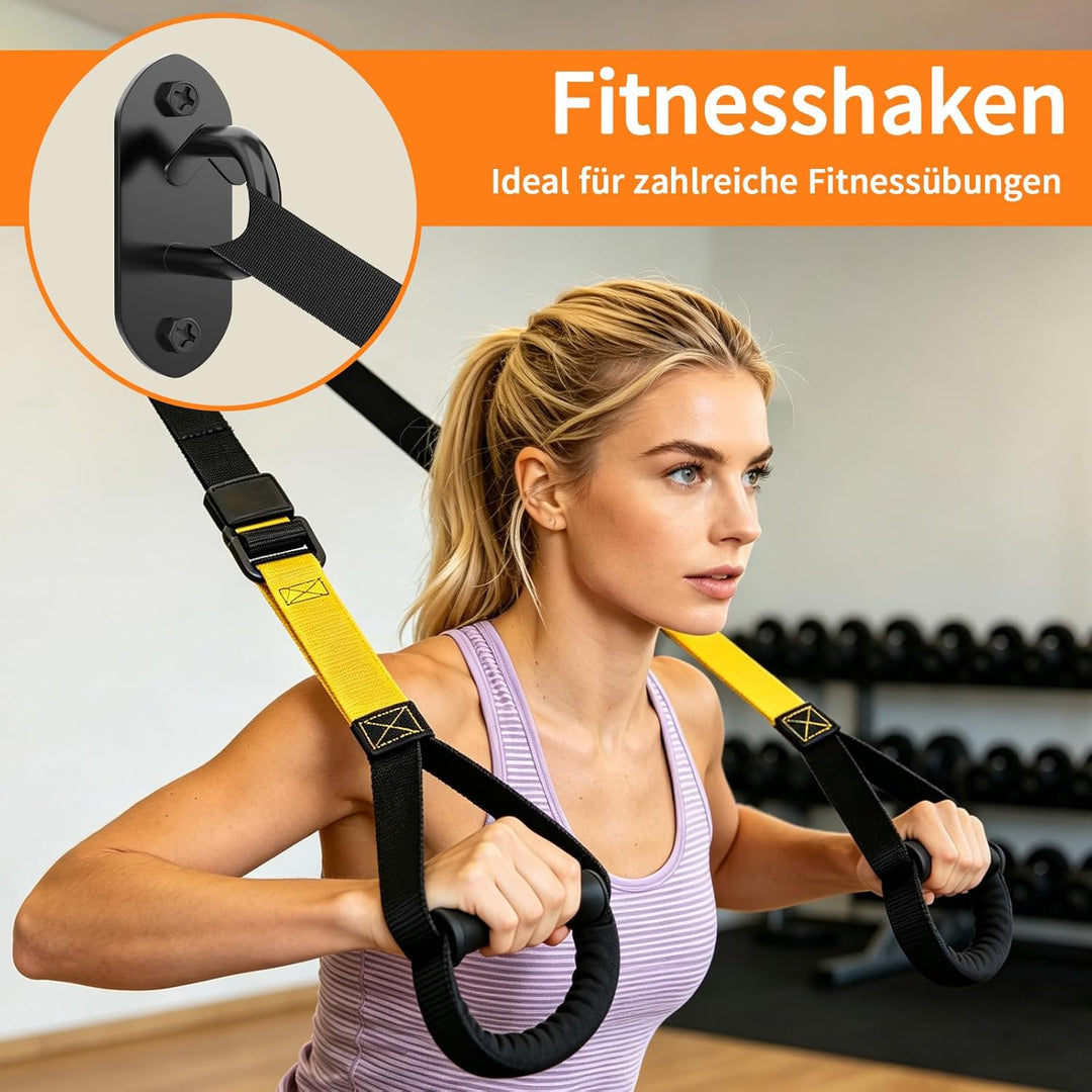 GPANDAG Fitness-Tau-Halterung 3 Stück für Widerstandsbänder Wand &amp; Decken Anker Workout Wandhalterun