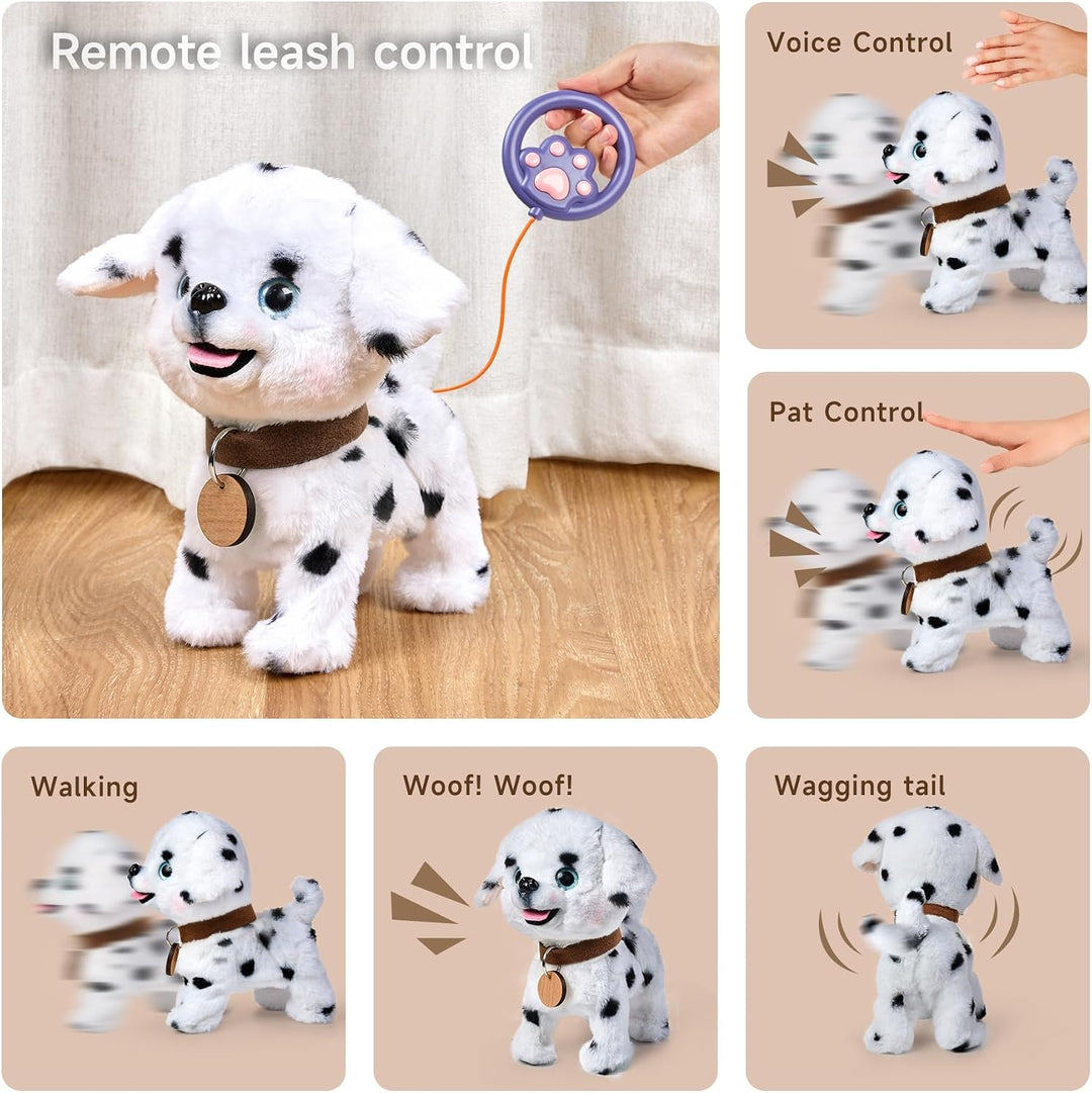 OR OR TU Hund Spielzeug Plüschwelpe Elektronische Haustiere mit Ferngesteuerter, der Läuft und Bellt