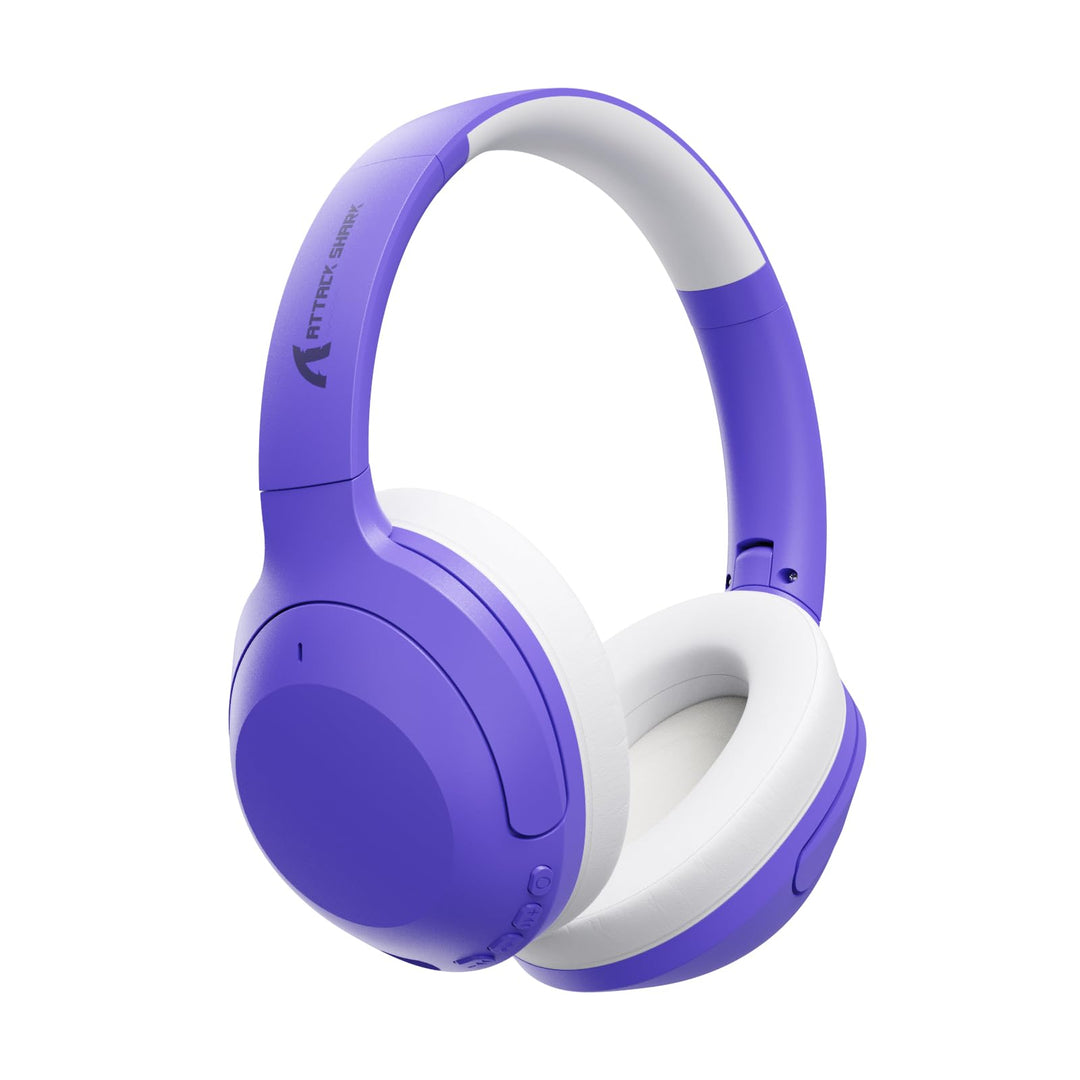 ATTACK SHARK G300 ANC Kabellose Kopfhörer, Ultraleicht Faltbare Over-Ear Kopfhörer mit Kabel/Bluetoo