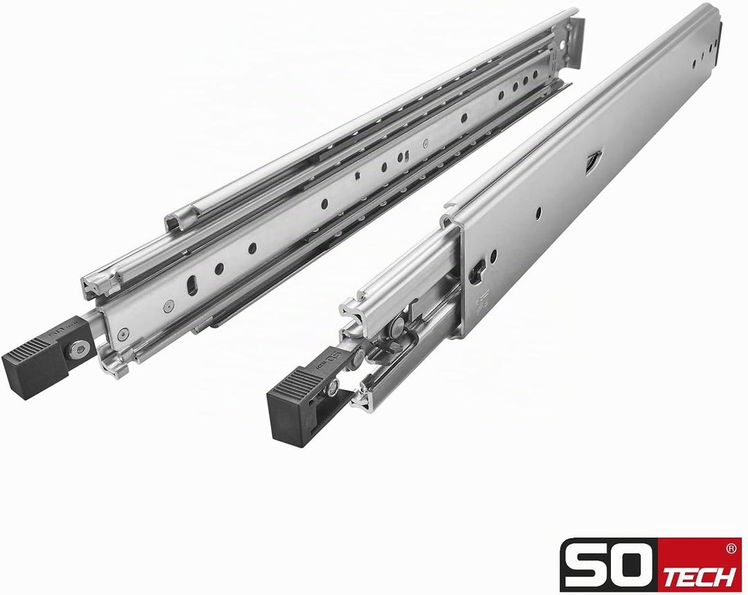 1 Paar SOTECH Schwerlastauszüge VarioSlide KV2-200-H76-L1500-EH 1524 mm mit Lock-in/out Einrastfunkt