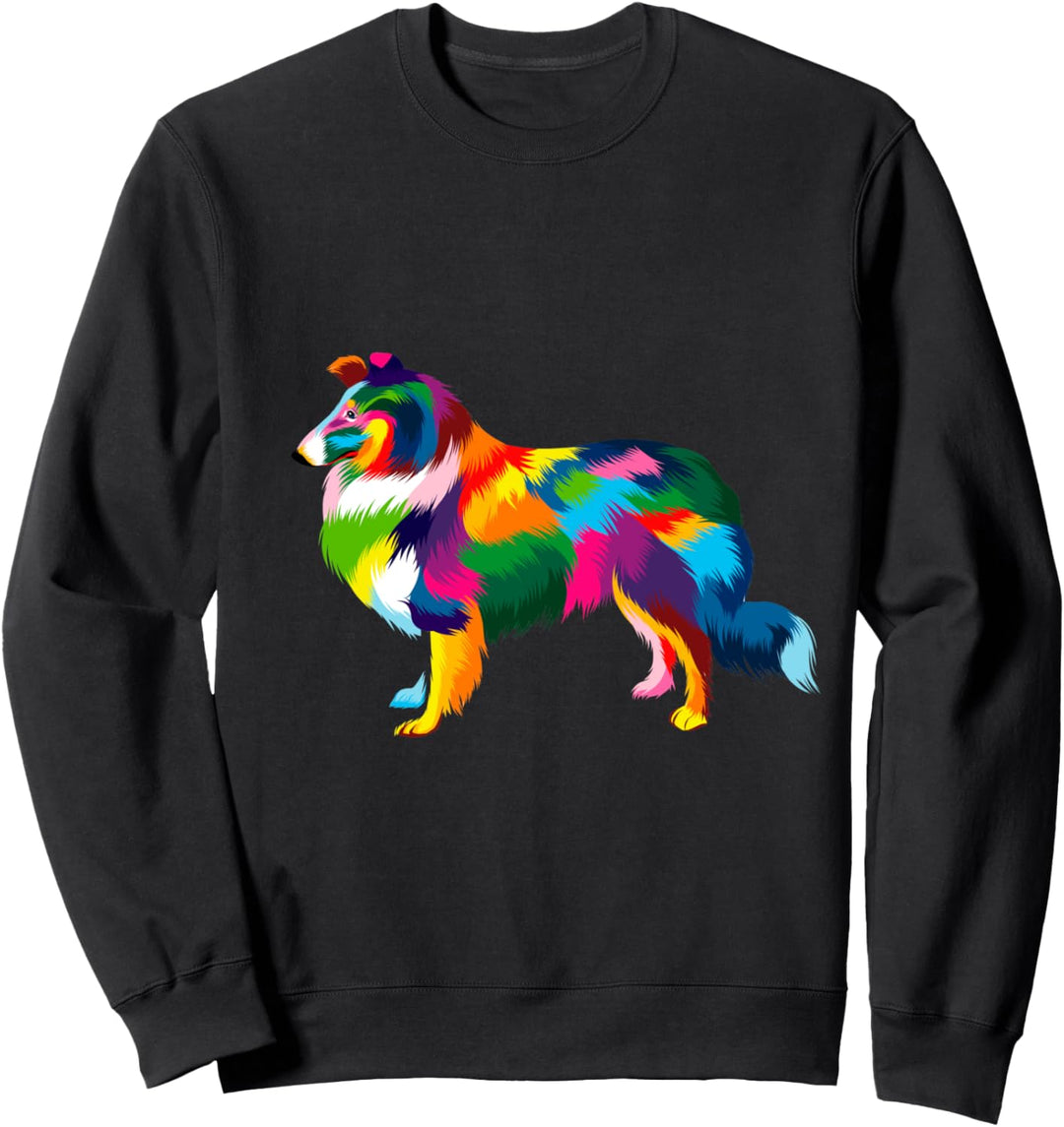 Lassie tshirt, Pop Art shirt Design, Collie Hund Aufdruck Sweatshirt