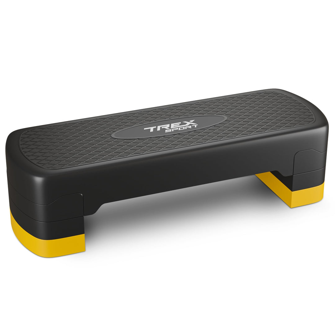 Steppbrett für zuhause höhenverstellbar TX-030AS | 68×28×10/15/20cm Aerobic Stepper 3 Stufen, rutsch