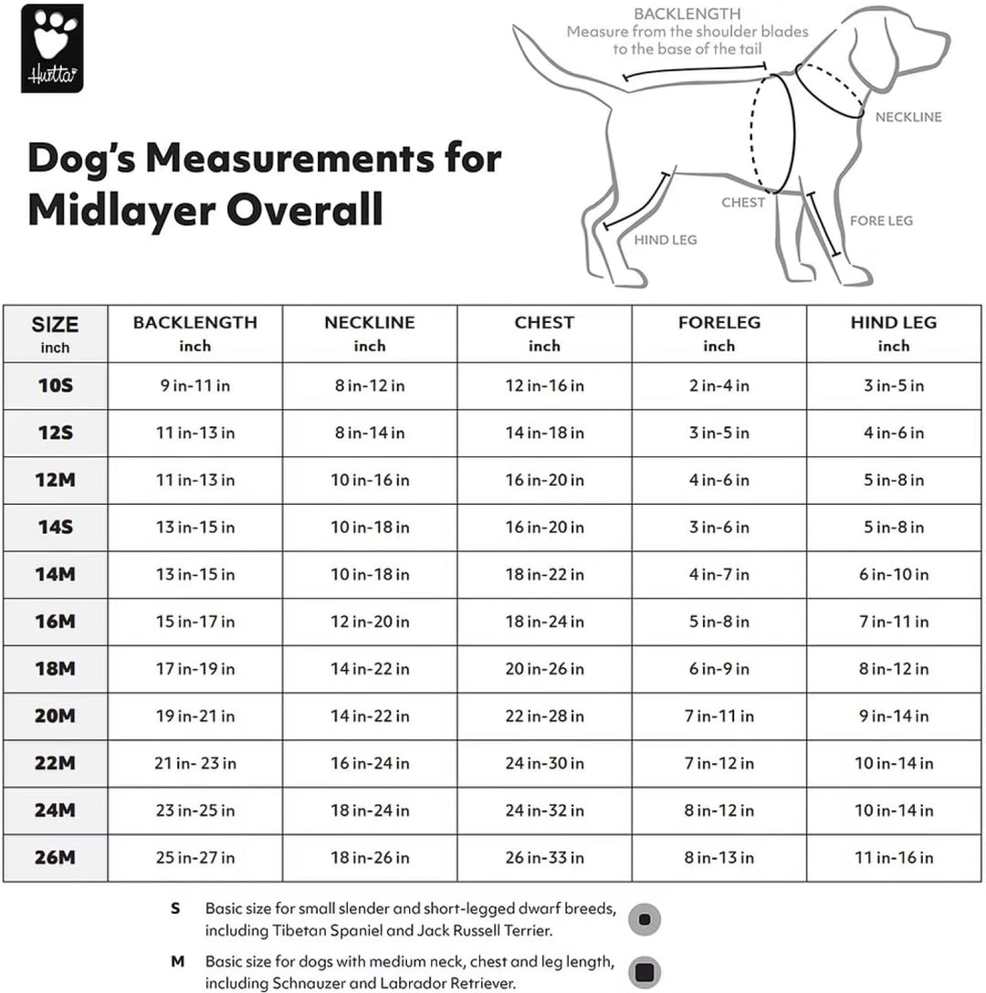 Hurtta Midlayer Hundeoverall, Brombeere, 16 Monate brombeerfarben 16M, brombeerfarben 16M