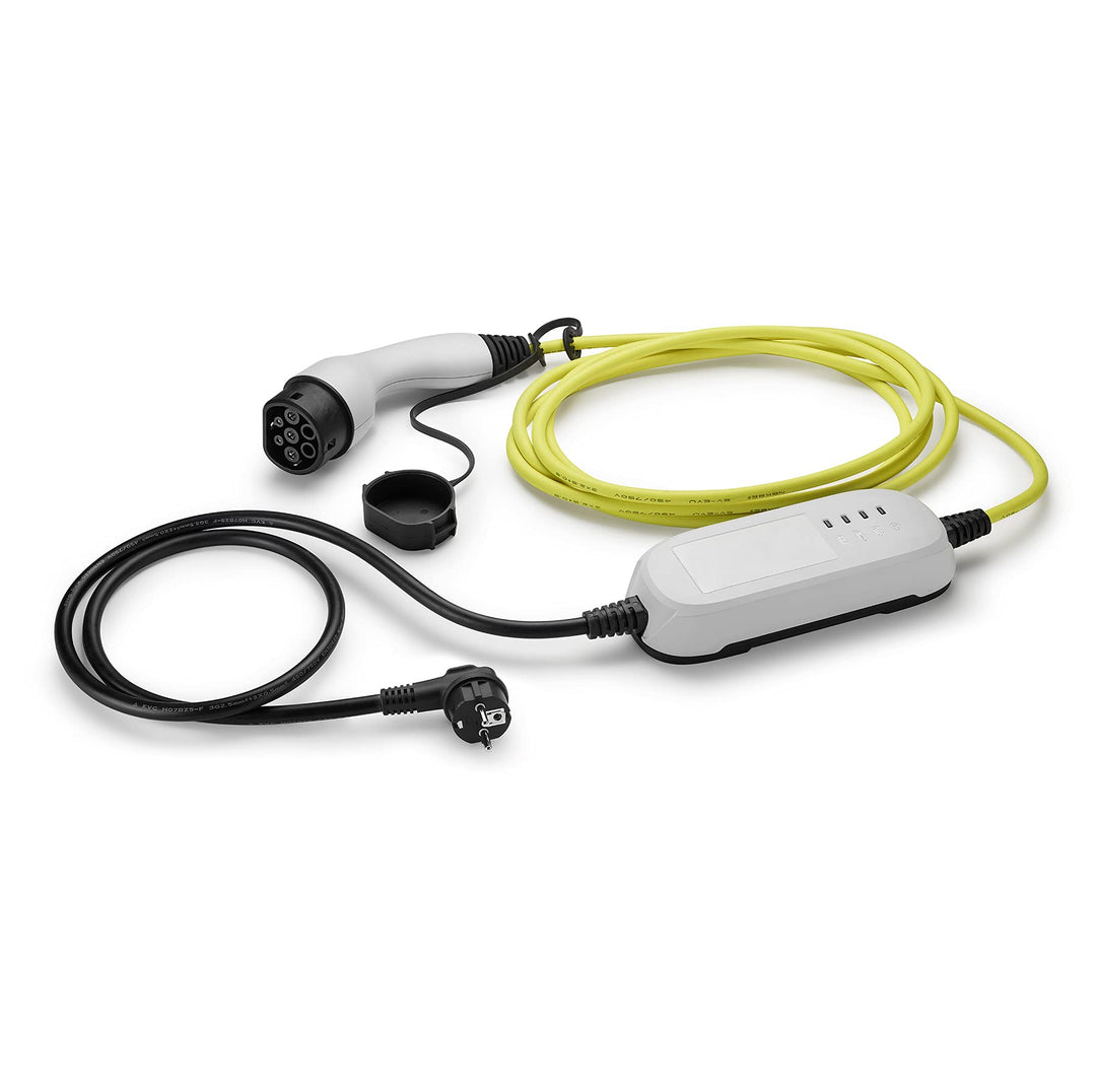 Volkswagen 1EA971675AL Ladekabel Mode 2 Haushaltssteckdose Steckdose 230V, Schukostecker gewinkelt,
