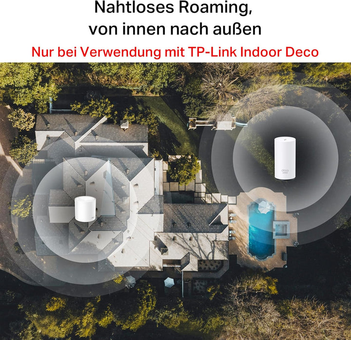 TP-Link Deco X50-Outdoor Wi-Fi 6 Mesh WLAN, AX3000 Dualband Router (2× Gigabit ports, 802.at PoE, Au