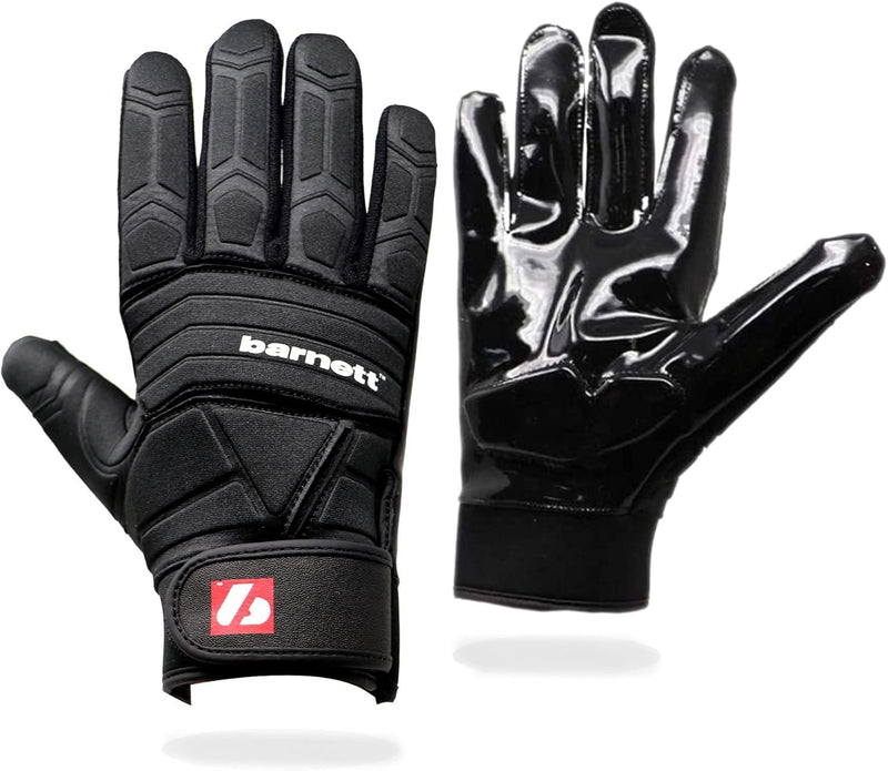 BARNETT FLG-03 American Football Handschuhe Linemen Profi, OL,DL, schwarz, M