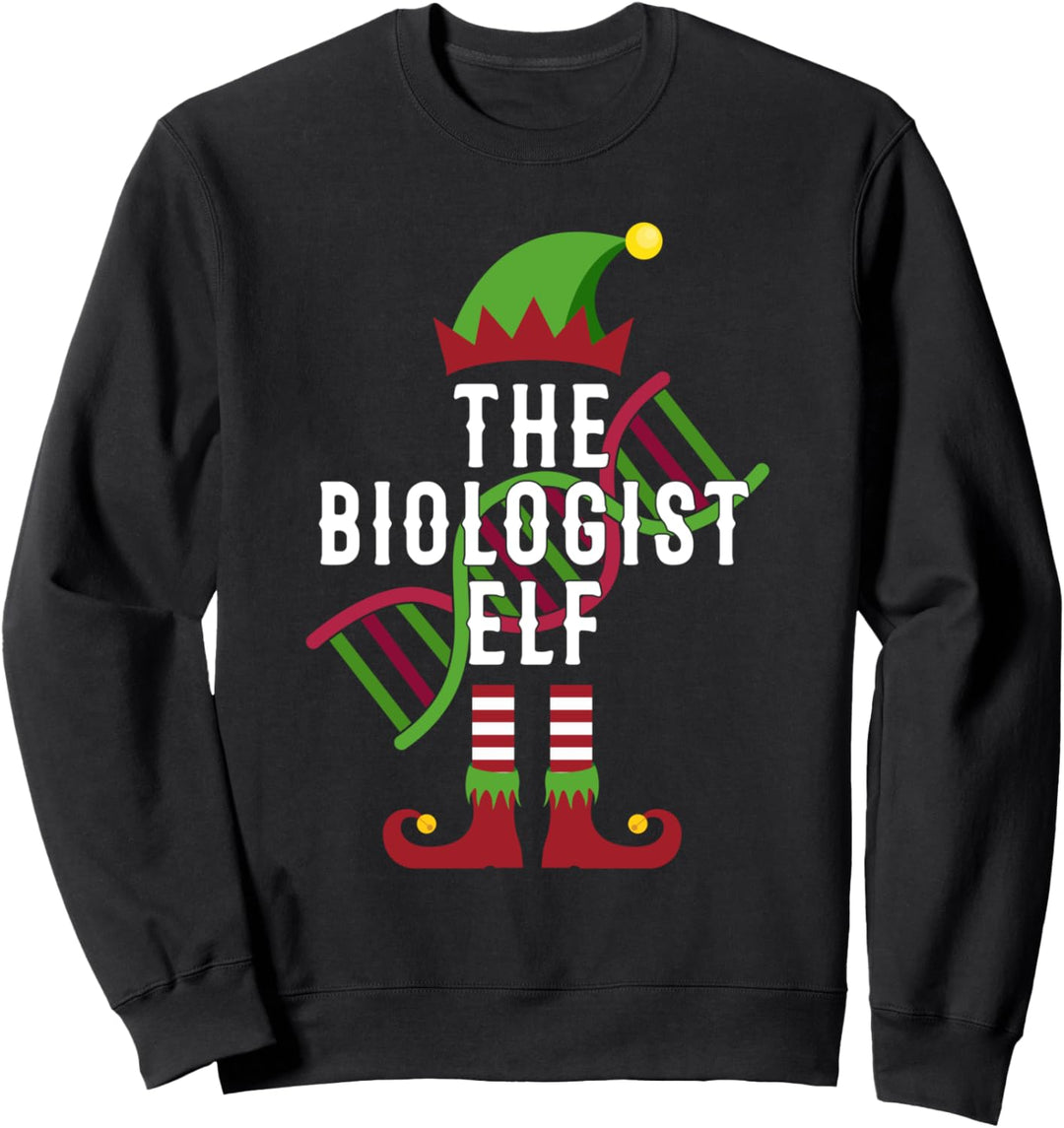 The Biologist Elf lustige Weihnachtsgeschenke für Biologen Sweatshirt