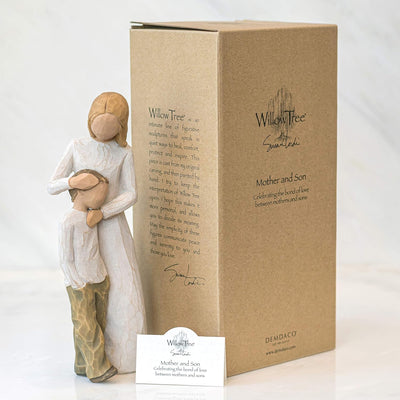 Enesco 26102 Willow Tree Figur Mutter und Sohn Tischplatte Einzelbett, Tischplatte Einzelbett