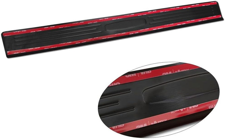 Black Inox door sill protectors compatible with Ford Mustang Mach-E 2020- 'E-Power' - 4-pieces