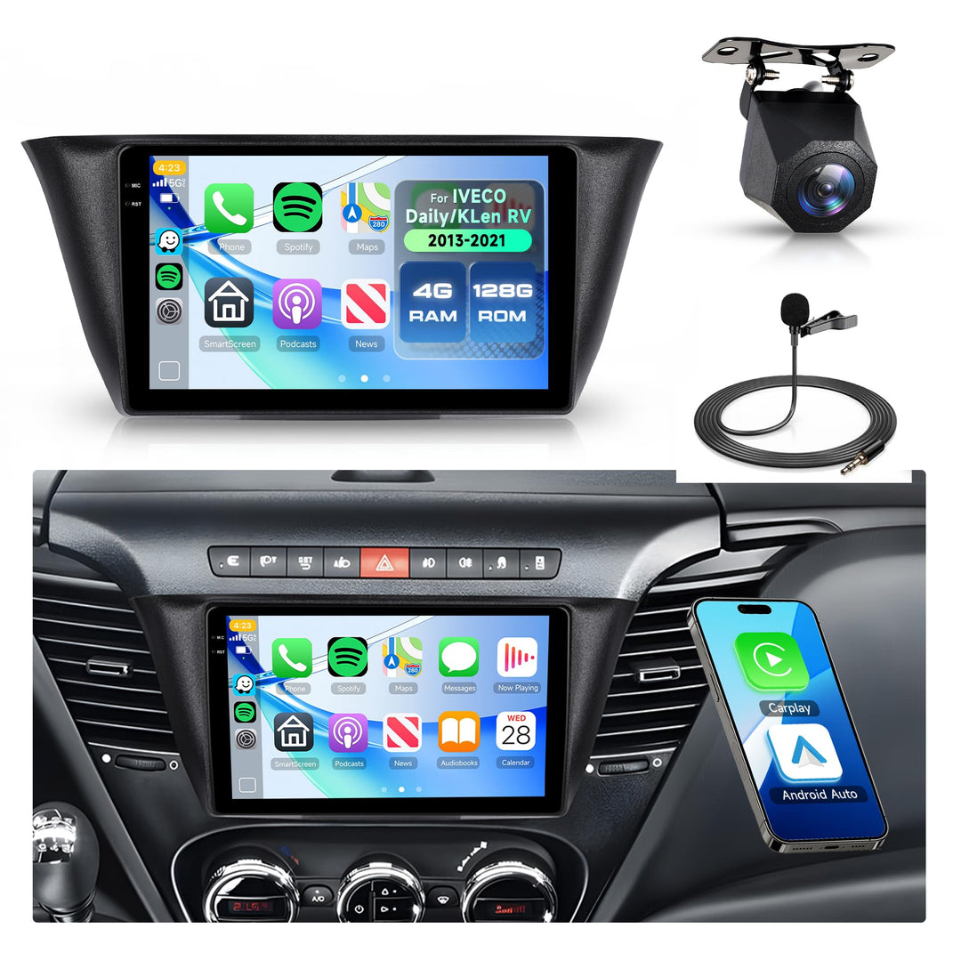 4G+128G Rimoody 9" Android Autoradio für IVECO Daily/KLen RV 2013-2021 Wireless Carplay Radio Auto m
