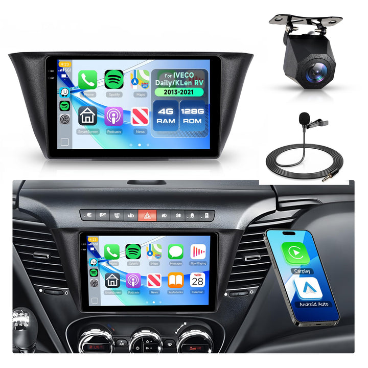 4G+128G Rimoody 9" Android Autoradio für IVECO Daily/KLen RV 2013-2021 Wireless Carplay Radio Auto m