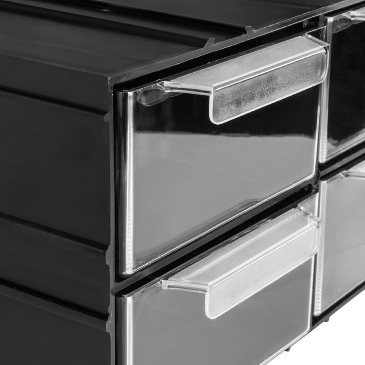 Aufbewahrungsbox mit Schubfächern Sortimentskasten - 12 Stück Transparent Schubladen - 690 x 155 x 1