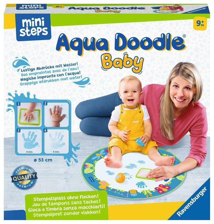 Ravensburger ministeps 4181 Aqua Doodle Baby - Fleckenfreies Stempeln mit Wasser - Erstes Stempelset