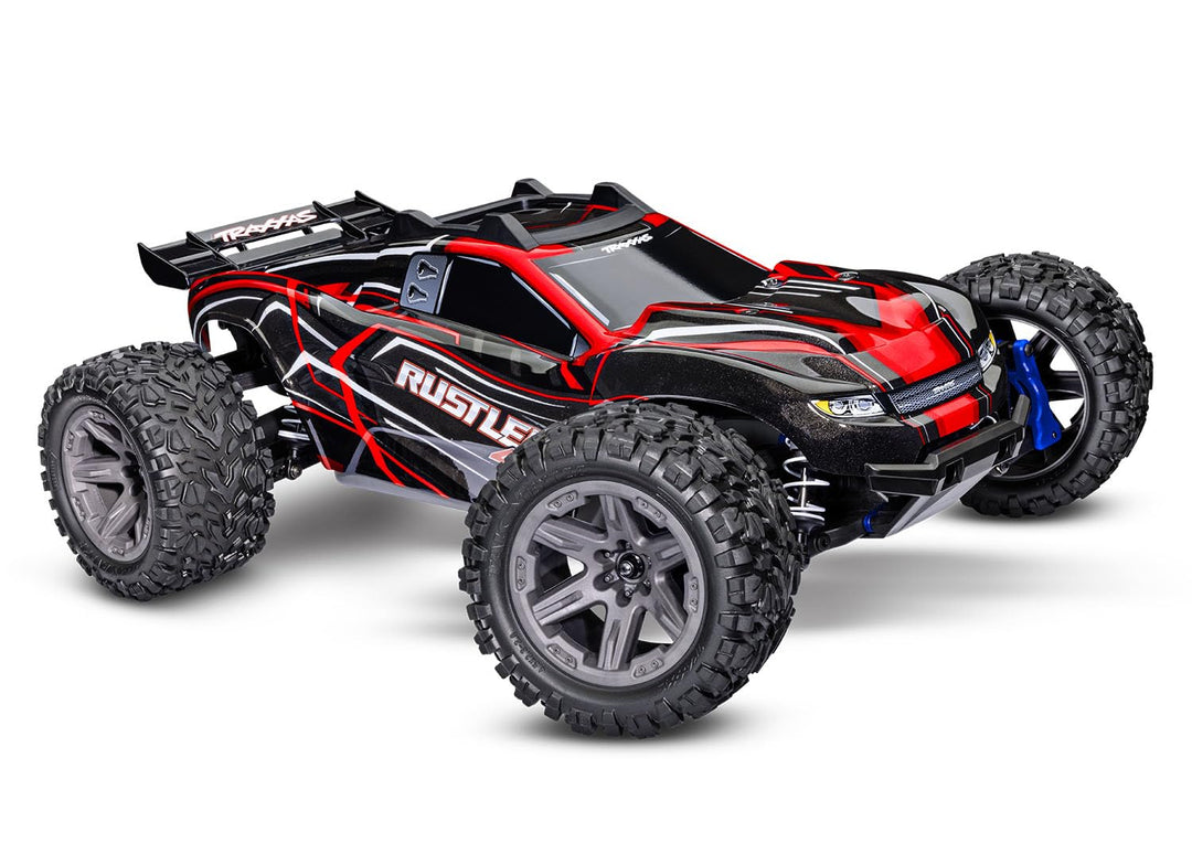 TRAXXAS Rustler 4x4 rot RTR BL-2S Brushless ohne Akku/Lader 1/10 Stadium Truck