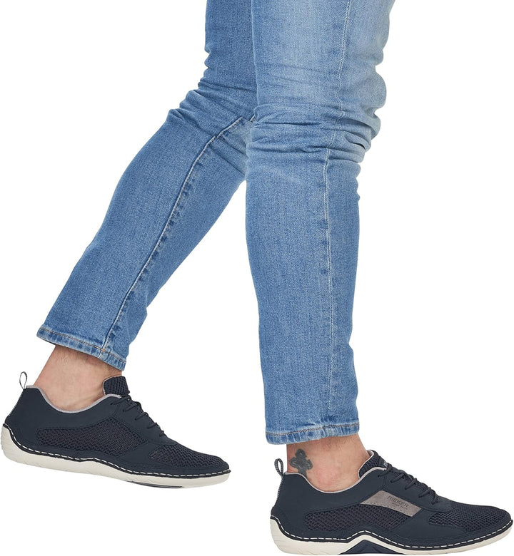 Rieker Herren 07552 Slipper, Blau