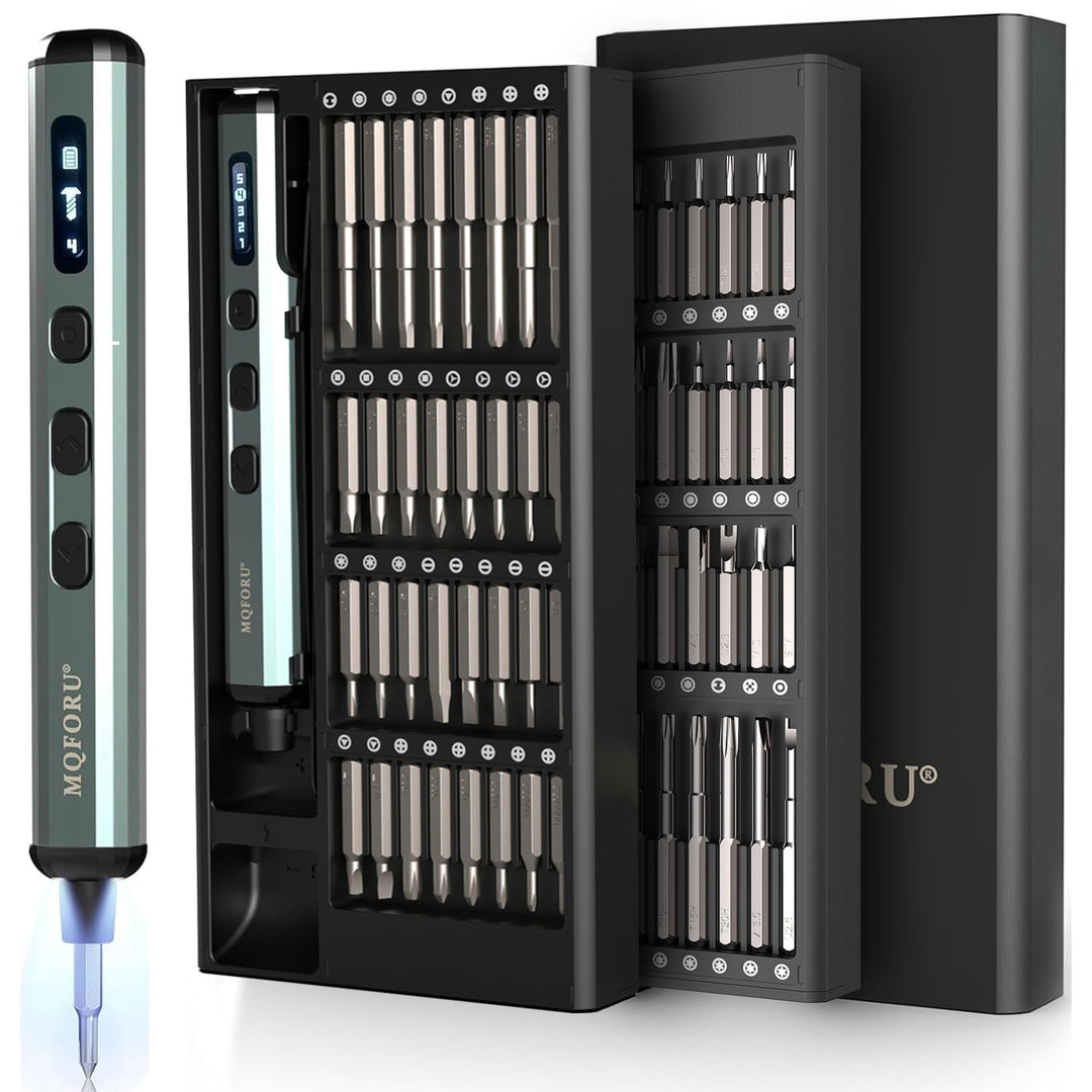 Mini Elektro Schraubendreher Set, 72 in 1 Präzisions Elektrischer Schraubendreher mit 64 Magnetische
