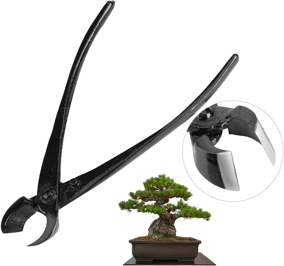 Bonsai Tools Knopfschneider, 205 mm Zweigknopfschneider aus Zinklegierung mit runder Gartenschneide