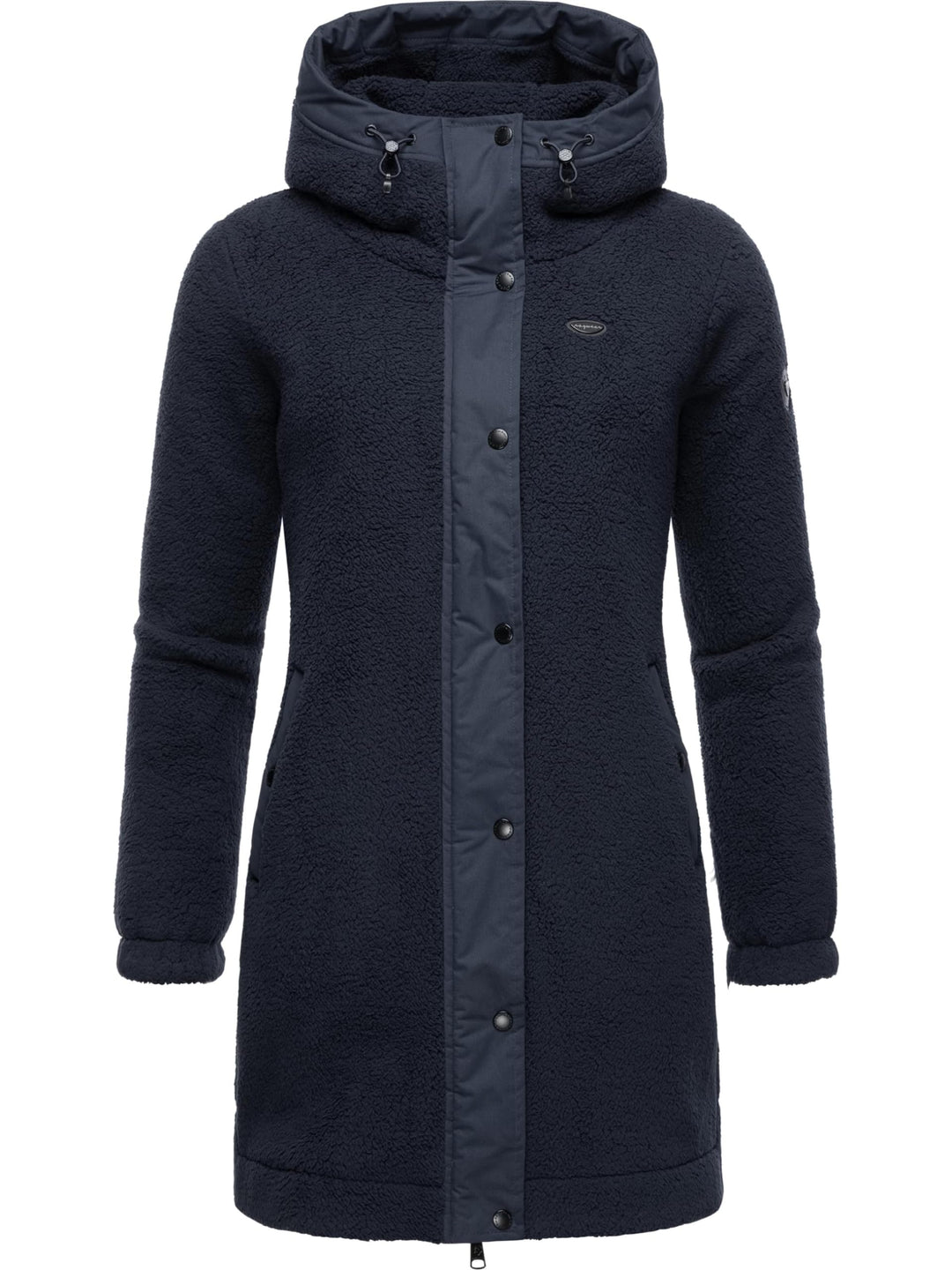Ragwear Damen Fleecejacke Kurze Teddyfleece-Jacke warm mit Kapuze Cousy XS-6XL S Navy24, S Navy24