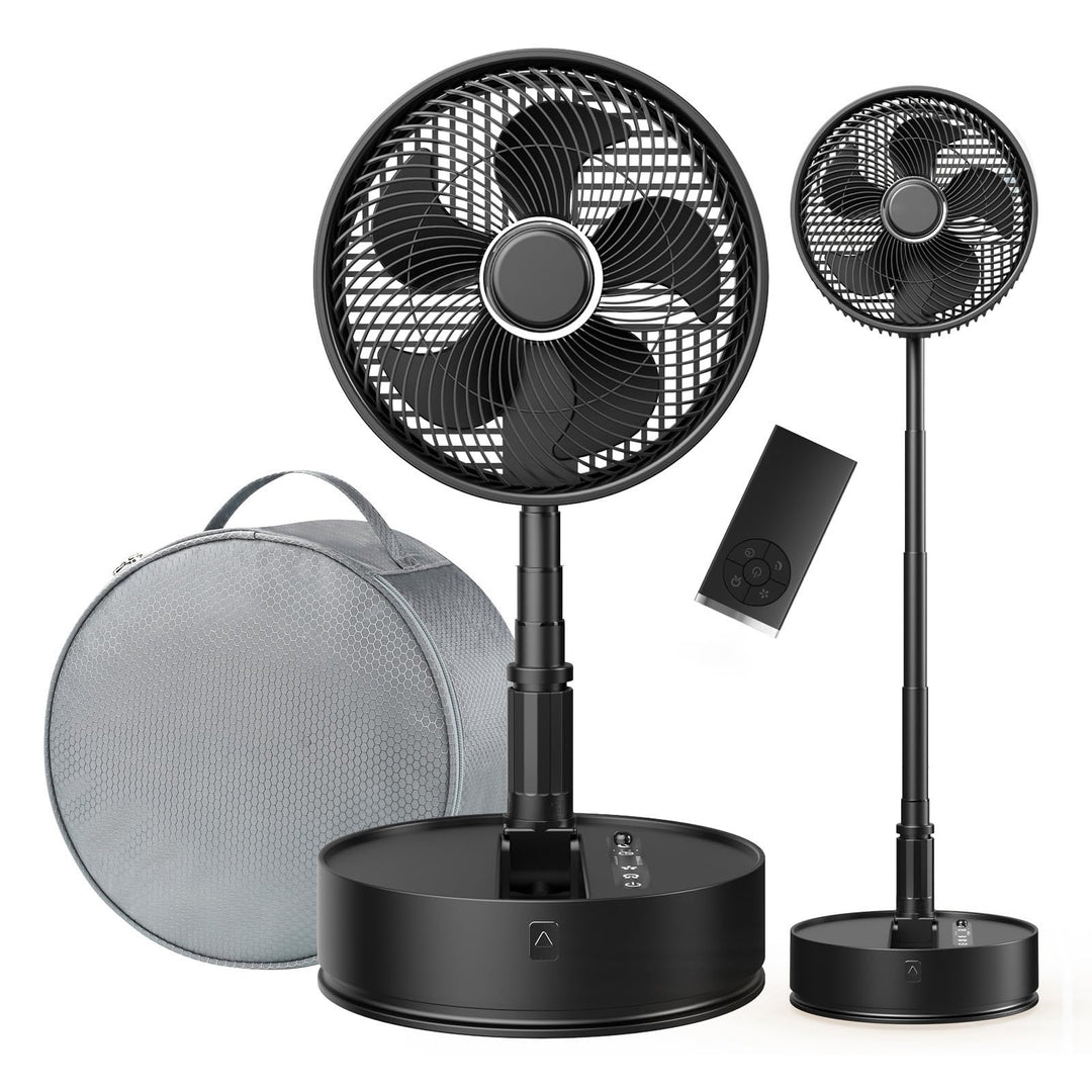Marchpower Ventilator leise Standventilator höhenverstellbar 92cm Standlüfter mit Tragetasche Fernbe