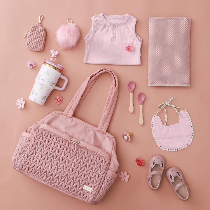 Wickeltasche, Baby-Reise-Organizer (Beige) Dusty Rose, Dusty Rose
