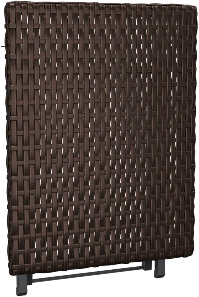 Makastle Polyrattan Klapptisch 45x35x32 cm Platzsparend Klappbar Tragbar Wetterfest Aussen Gartentis