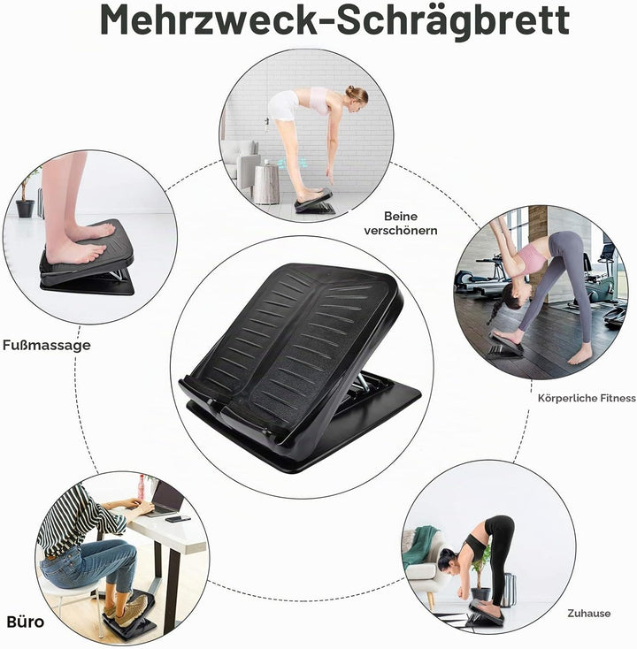 Schrägbrett, Wadendehner, Knöchel- und Fussneigungsbrett zum Dehnen von engen Waden oder Plantarfasz