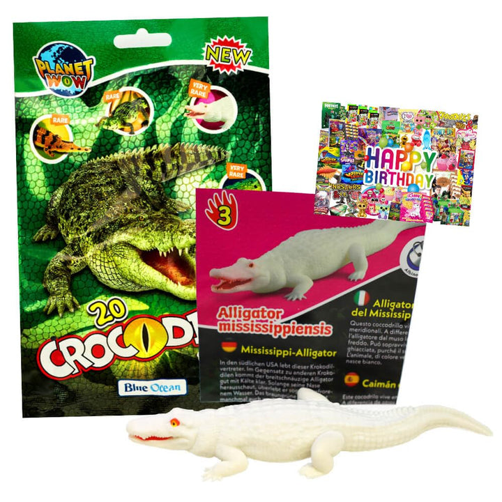 Bundle mit Blue Ocean Crocodiles Sammelfiguren 2025 - Planet Wow Krokodil- Figur 3. Mississippi-Alli
