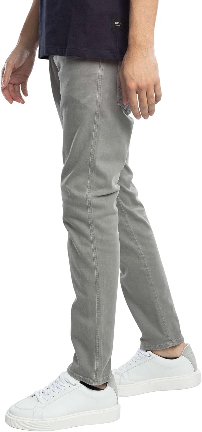 Replay Herren Anbass Hyperflex Colour Xlite Jeans 28W / 34L 214 Dim Grey, 28W / 34L 214 Dim Grey