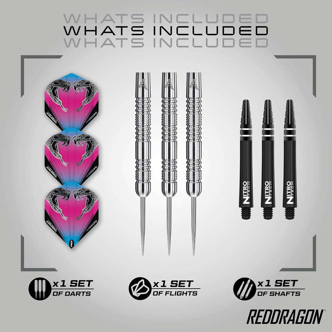 RED DRAGON Peter Wright Snakebite Euro 11: 20g oder 24g Tungsten Darts mit Flights und Schäfte 20.0