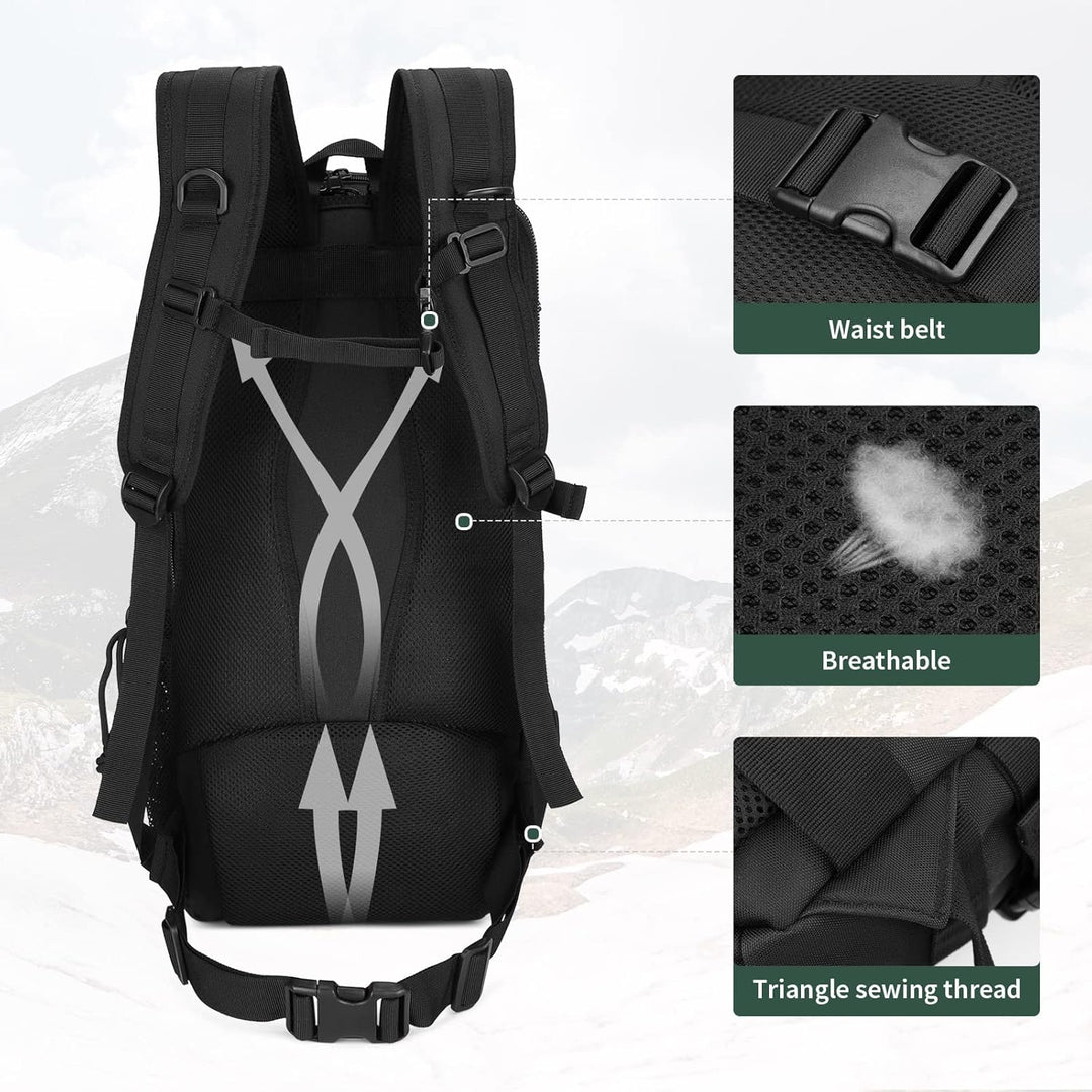 Molle Rucksack Herren Wanderrucksack Taktischer Backpack Schulrucksack 900D Nylon Mehrere Tasche Day