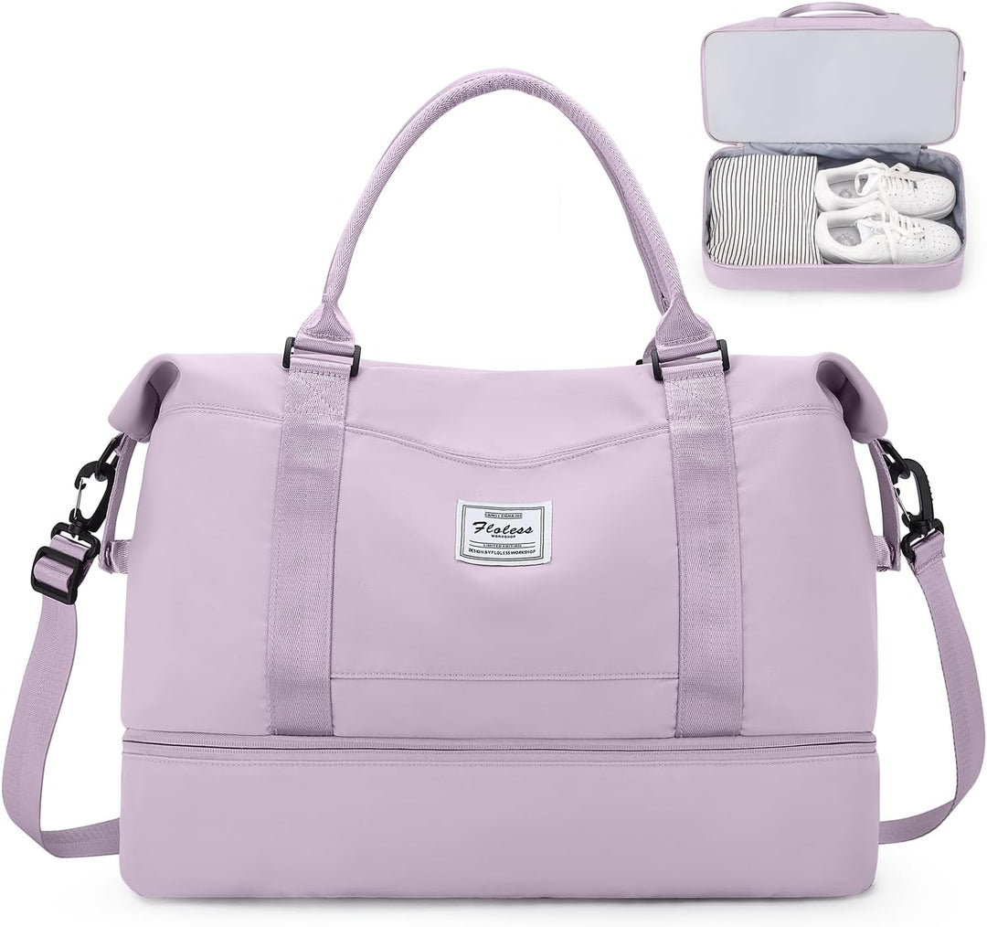 Reisetasche Damen Handgepäck Tasche Sporttasche Weekender Bag Schwimmtasche Wasserdicht Travel Bag D
