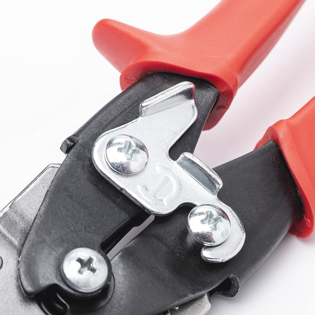 Wiss M1R 248mm/ 9-3/4-Inch MetalMaster Compound Action Aviation Snips, Cuts Straight to Left-Red Rot
