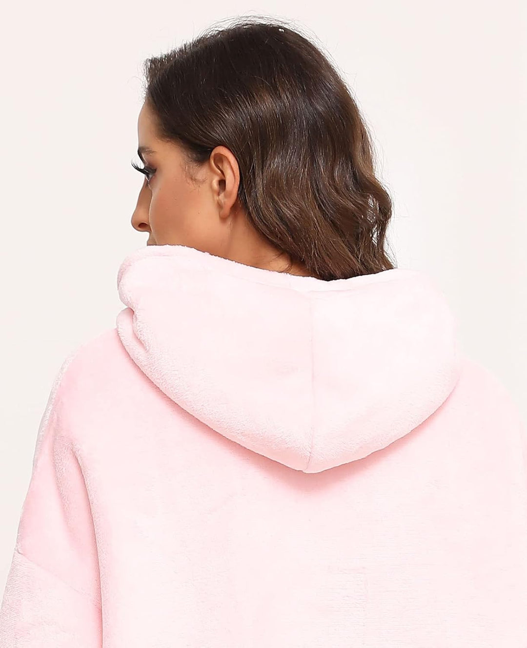 Sendowtek Übergrosse Hoodie Decke Damen Oversized, Sherpa Deckenpulli Weich Super Warme Komfortable