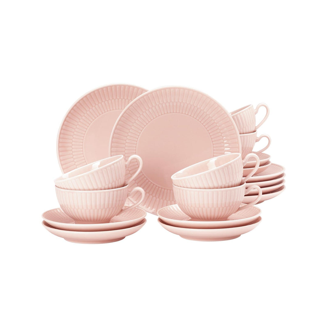 Seltmann Weiden, Teeservice 18-teilig Amina rosé Rosé 18-teilig (1er Pack), Rosé 18-teilig (1er