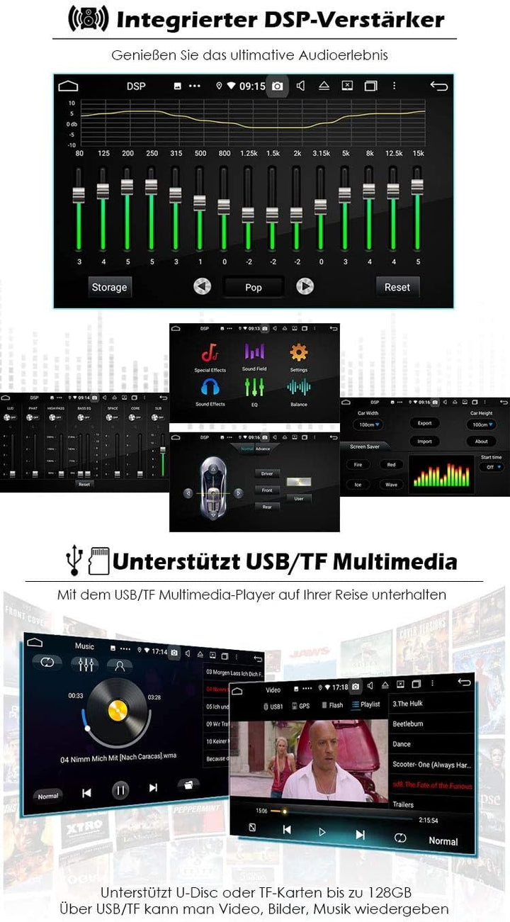 Erisin 9 Zoll Android 11.0 Autoradio Bluetooth mit GPS Navi Für BMW 3er E46 318 320 325 M3 Rover 75