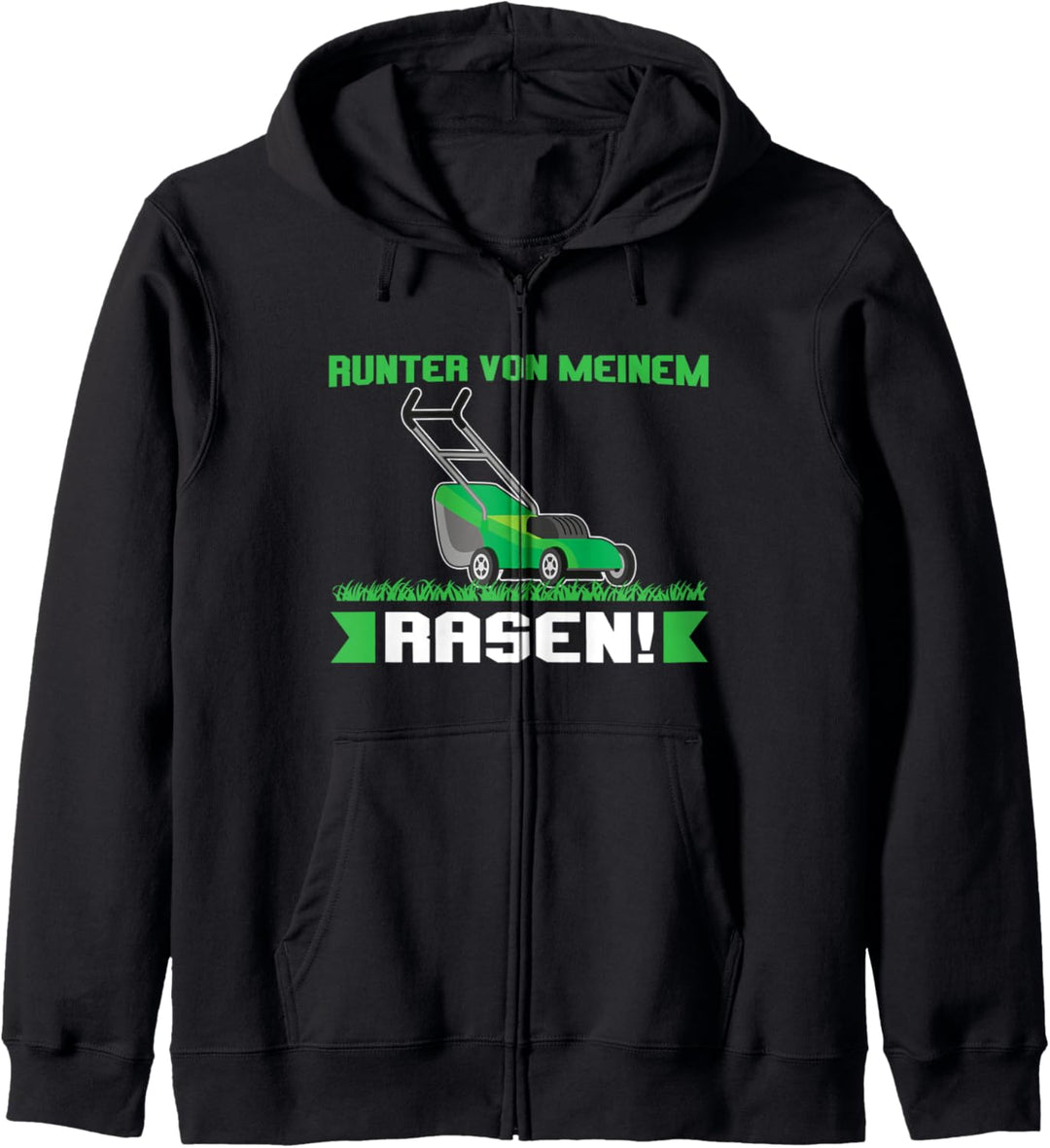 Rasenmähen Rasen Gartenbau Kapuzenjacke