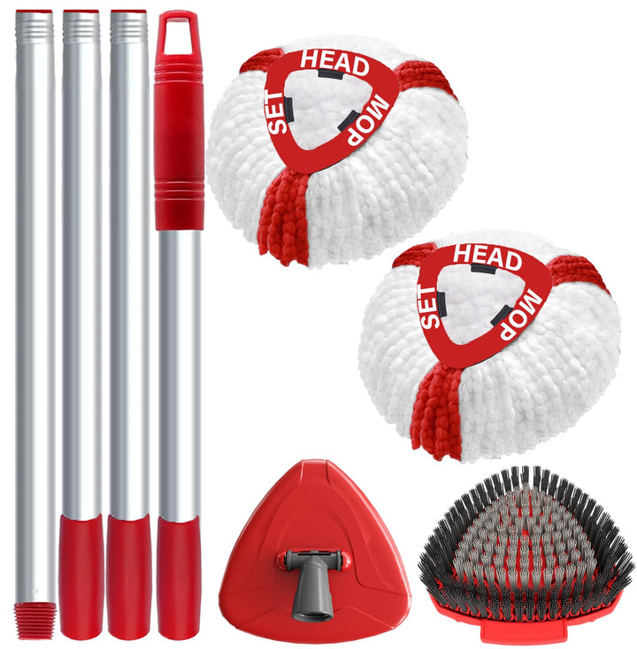 Wischmopp Ersatzbezug für Vileda Turbo Mop, Wischmop Wischer Ersatzköpfe und Bodenwischer Mop mit 2