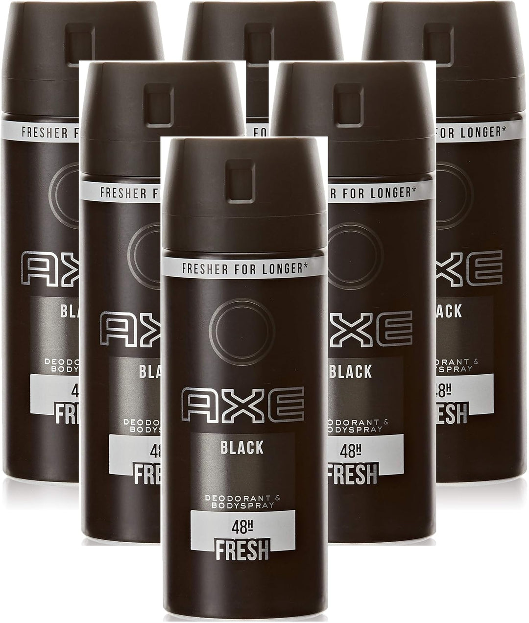 Axe Men Deodorant/Bodyspray "Black" - 6er Pack (6 x 150 ml)