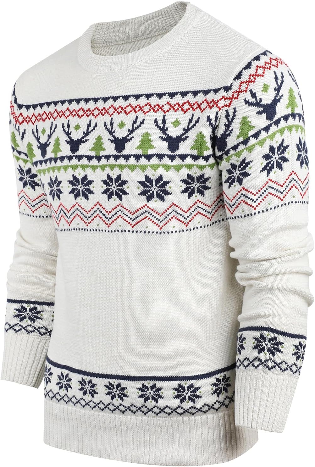 Danfiki Pullover Herren Herren Weihnachtspullover Sweater Christmas Pullover Rundhals Warme Strickpu